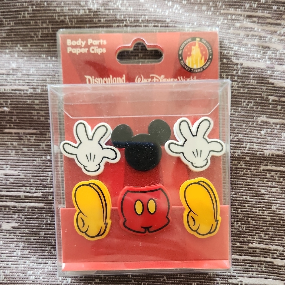 Disney Mickey Mouse Paper Clips - Red, Black, Yellow
